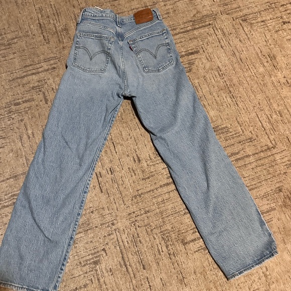 Women's Light Blue Distressed Jeans - Picture 4 of 6